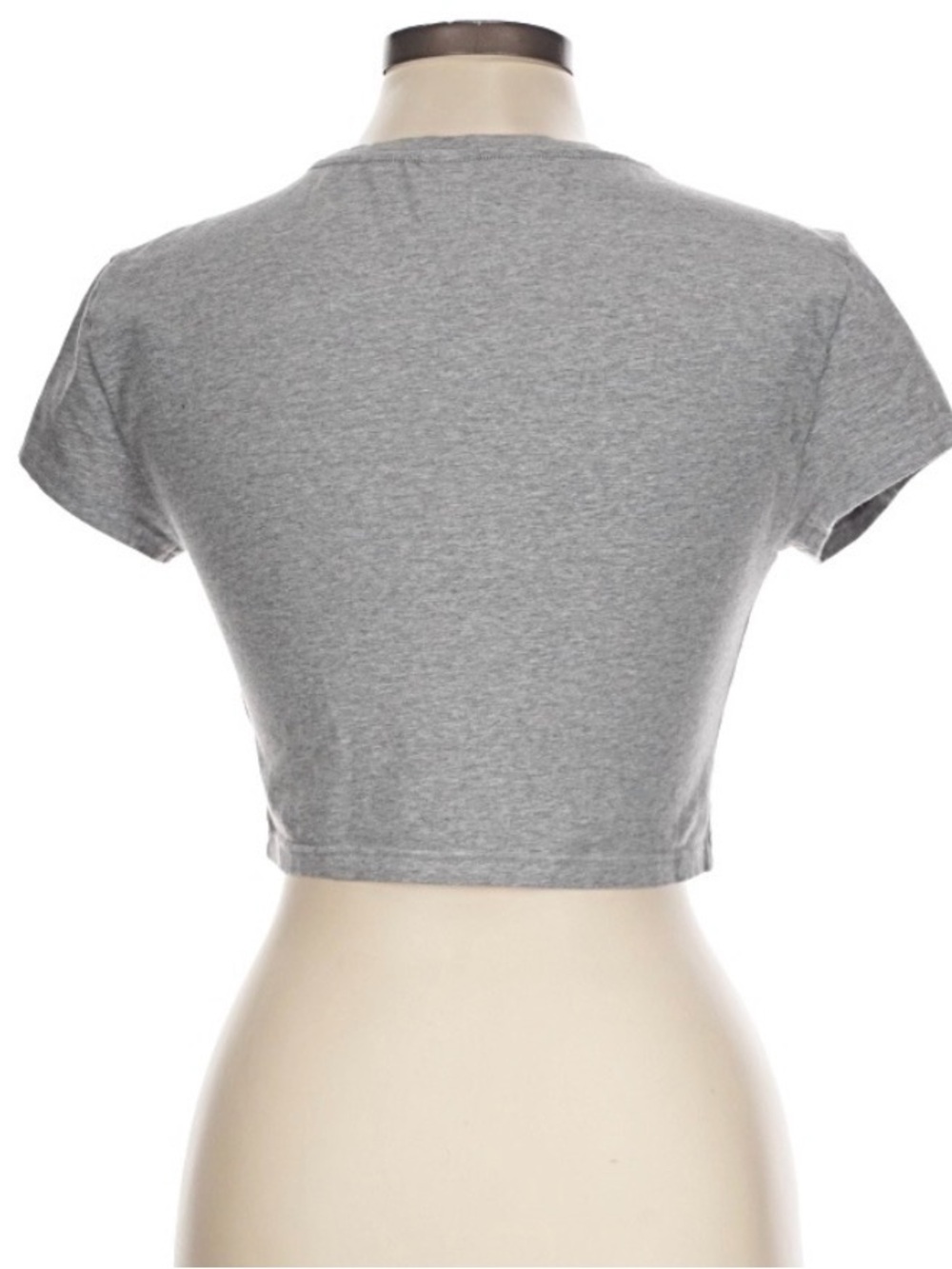 TNA Gray Cropped Crew Tee - Picture 2 of 4